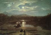 Washington Allston Moonlit Landscape oil on canvas